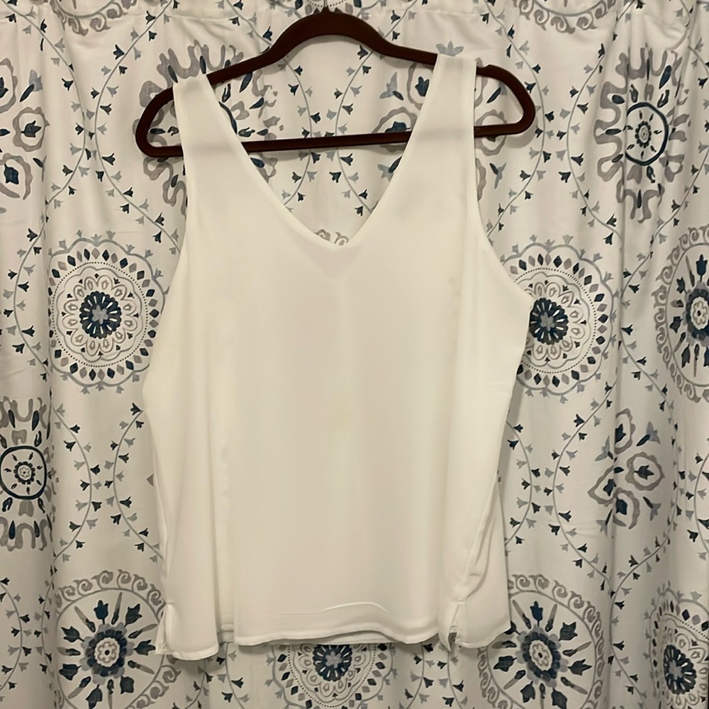 Alice CO White Tank Top - Double Layer - Size XL